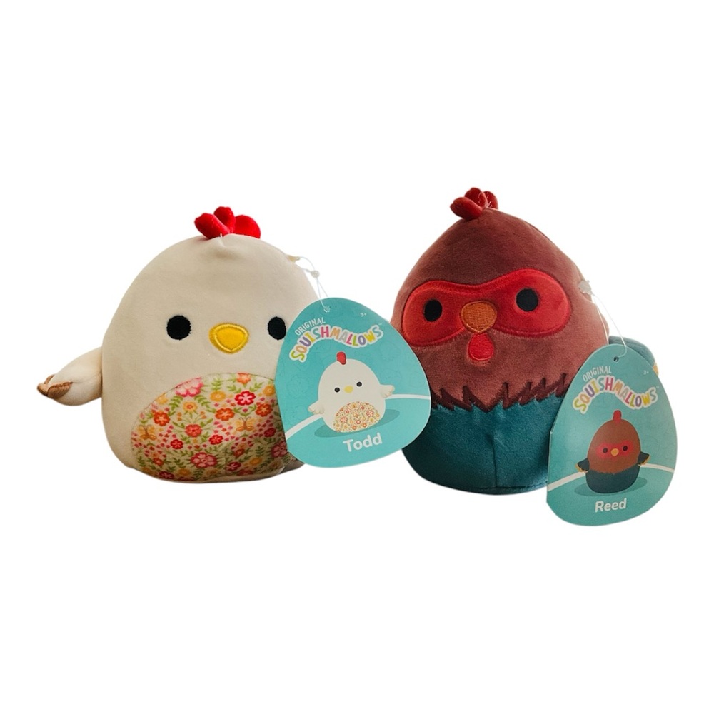 Squishmallows Todd and Reed 5in Plush Duo - Cream and Brown